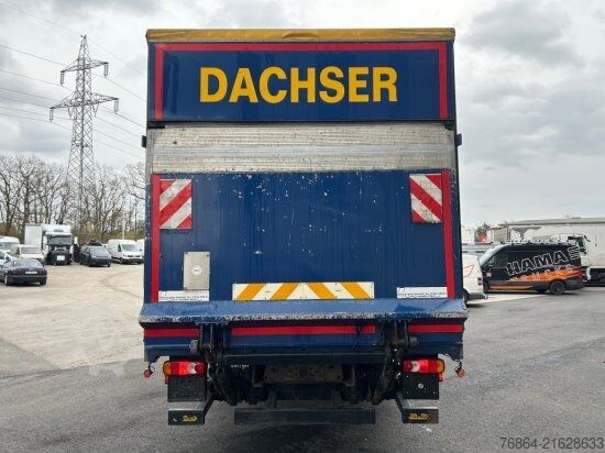 Flatbed truck with tarp IVECO EUROCARGO 120E22 PLANE, SCHALTER LBW