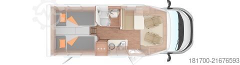 Semi-integrated camper Weinsberg CaraCompact 600 MEG EDITION [PEPPER] *TraumMobil*Autark-e*Automatik