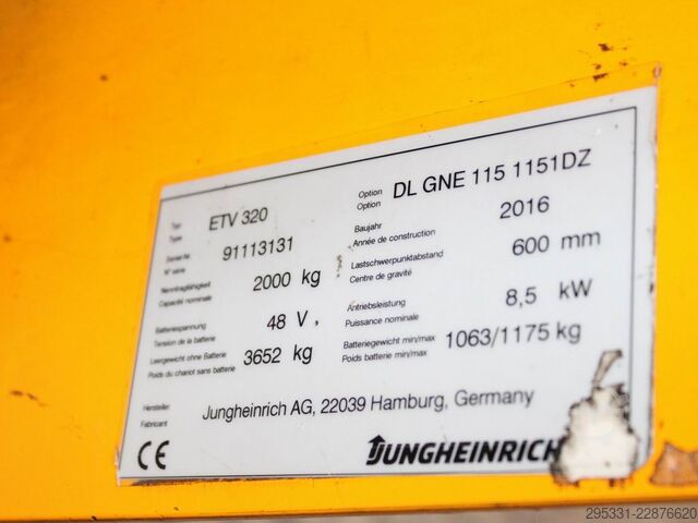 Reachtruck Jungheinrich ETV 320 DL GNE115-1151DZ