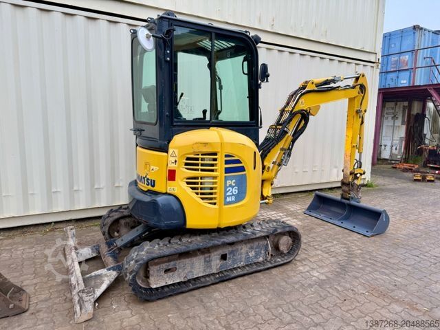 Mini ekskavatör KOMATSU PC26MR-3 / 2020 BJ / 2 x Löffel