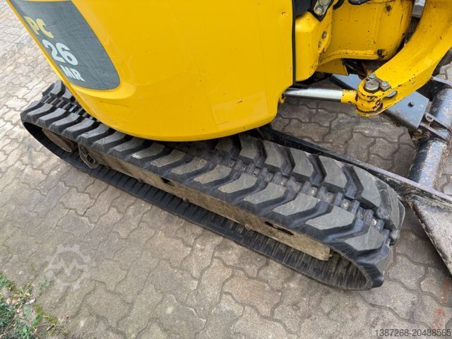 Mini ekskavatör KOMATSU PC26MR-3 / 2020 BJ / 2 x Löffel