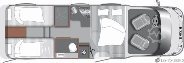 Yarı entegre karavan LMC Tourer Lift H 730G - Einzelbetten & Hubbett Fiat