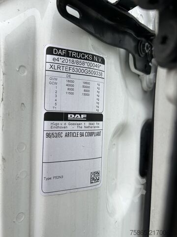 Estándar-SZM DAF XG 480 FT / 142 dkm / Tacho V2 / Mirror Cams / ...