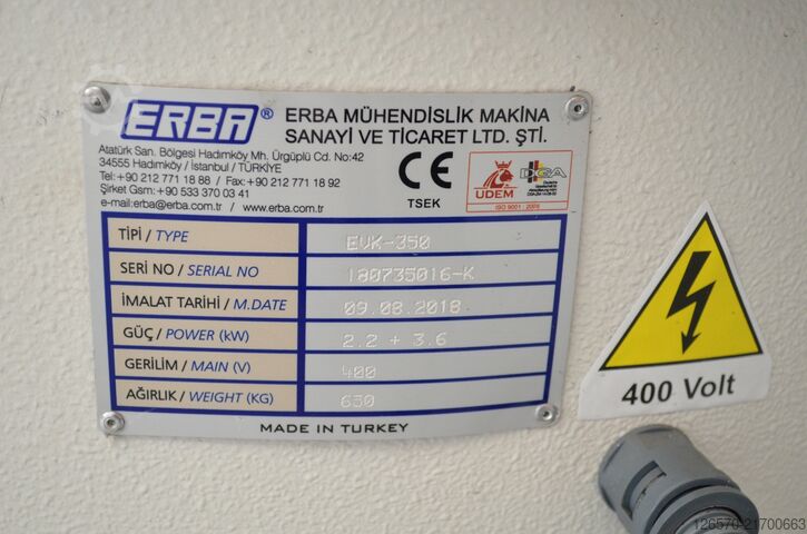 Máquina de acabado vibratorio Erba EVK-350 y EVP-A 350