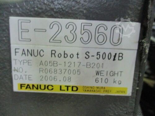  Fanuc S-500iB , R-J3iB
