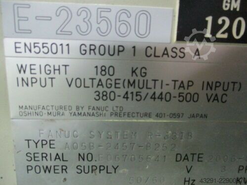  Fanuc S-500iB , R-J3iB