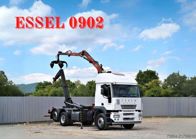 Autocamion cu cârlig pentru containere IVECO STRALIS 400 * ABROLLKIPPER * ESSEL 0902* TOP
