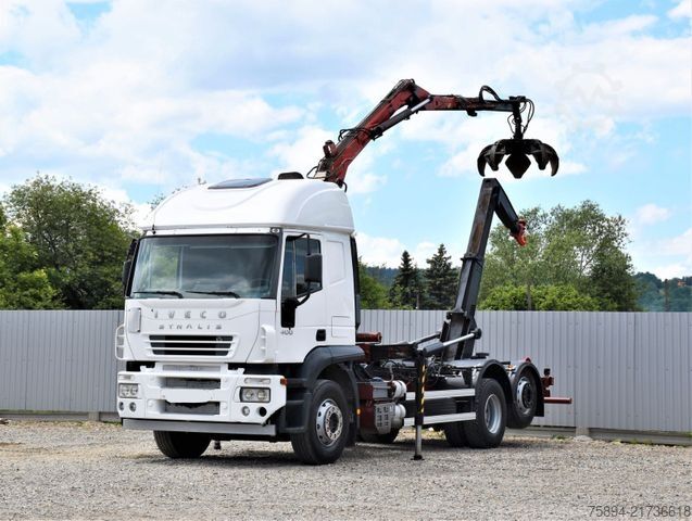 Autocamion cu cârlig pentru containere IVECO STRALIS 400 * ABROLLKIPPER * ESSEL 0902* TOP