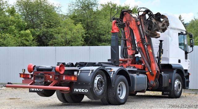 Autocamion cu cârlig pentru containere IVECO STRALIS 400 * ABROLLKIPPER * ESSEL 0902* TOP