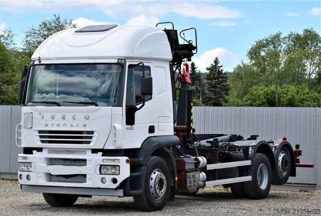Macara montată pe camion IVECO STRALIS 400 * ABROLLKIPPER * ESSEL 0902* TOP