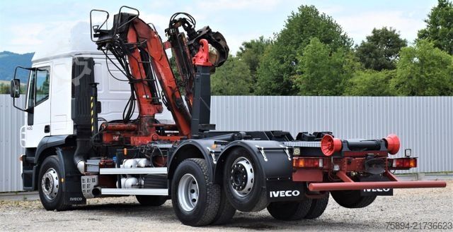 Macara montată pe camion IVECO STRALIS 400 * ABROLLKIPPER * ESSEL 0902* TOP