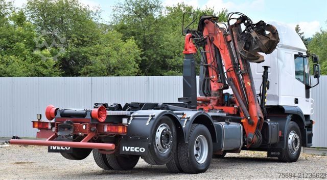 Macara montată pe camion IVECO STRALIS 400 * ABROLLKIPPER * ESSEL 0902* TOP