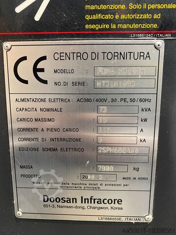 Cnc torna tezgahı DOOSAN PUMA H-310/TM