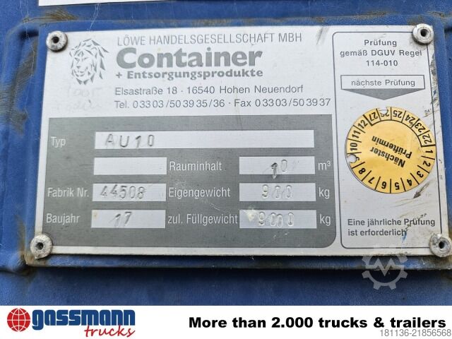 Cassone scarrabile  Absetzcontainer ca. 10m³ offen