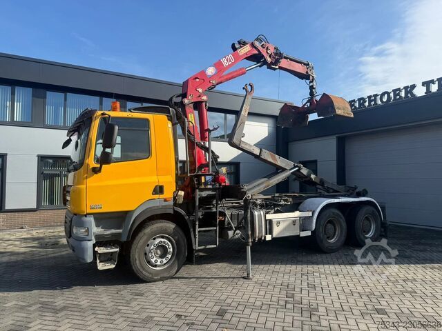 DAF CF 85.410 | HMF 1820 | AJK Hydrolift | 6x4 | Ye...