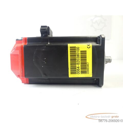 Fanuc-motor Fanuc A06B-0064-B203 AC Servo Motor SN:C099E0457 + A860-2020-T321
