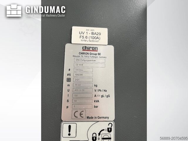 Vertical Machining Centre CHIRON DZ 18 W