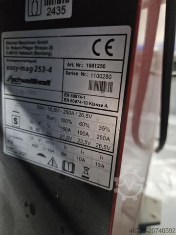 Unidad de soldadura Schweißkraft Easy-mag 253-4