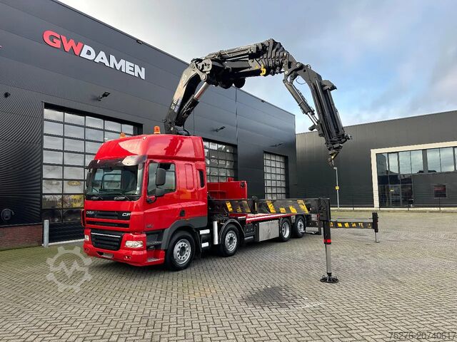 Kranbil DAF CF 85.410 8x2 Hiab 1055-8+Fly jib Euro 5
