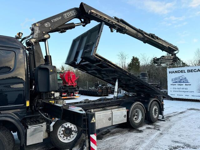 Tippbil med kran Scania G440 Tipp&Crane-truck, FASSI F365XP, Euro 6, 2011