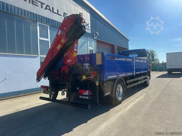 Autocarro con cassone fisso MAN 18.340 TGM BL HMF 1030 K3 nbedienung