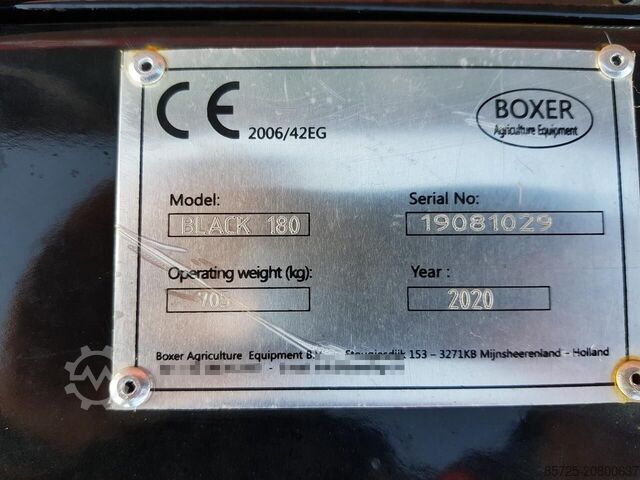 Grass mower Boxer Agri Black verstekklepelmaaier