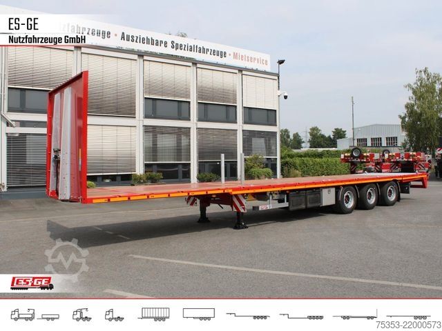 Semirreboque com plataforma de trabalho ES-GE 3-Achs Megatrailer, hydr. Heckabsenkung, 1xgel.