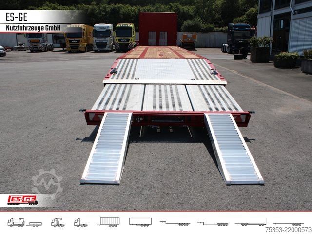 Semirreboque com plataforma de trabalho ES-GE 3-Achs Megatrailer, hydr. Heckabsenkung, 1xgel.