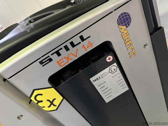 EXV 14 * DEMO * Atex EX * Miretti 3D / Zone 22 !! NYT batteri !! STILL EXV 14 * DEMO * Atex EX * Miretti 3D / Zone 22  !! NEW battery !!