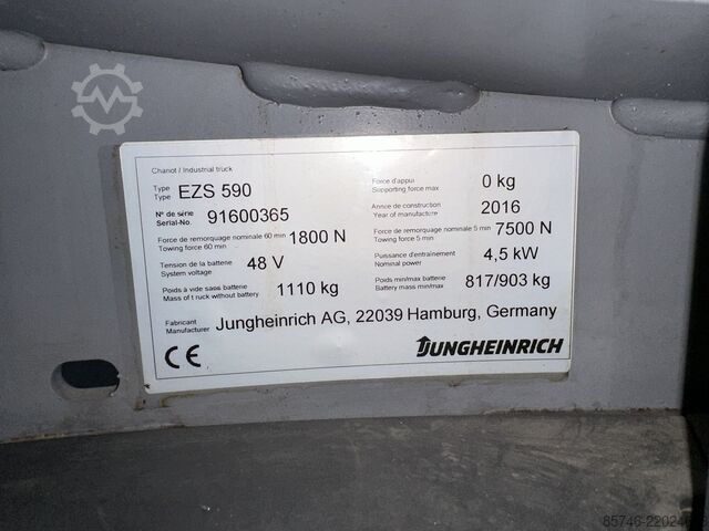 EZS 590 * DEMO!! ¡¡Batería NUEVA!! JUNGHEINRICH EZS 590 * DEMO !! NEW battery !!