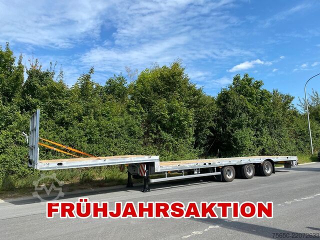 Open oplegger Möslein ST 3-Plato 9,4  3 Achs Satteltieflader Plato 45 t GGfür Fertigteile, Baumaschinen oder Container