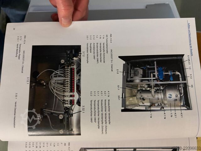 Planta industrial de tratamiento de agua H2O GmbH VACUDEST L
