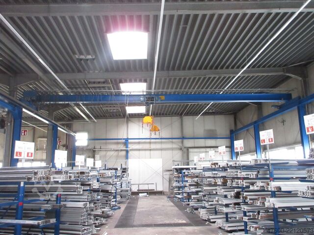 Guindaste de cobertura Guindaste de interior Guindaste de pista Demag Portalkran Hallenkran + Stahlbau Demag Seilzug 2,5t 2500Kg Länge 36x14,5m