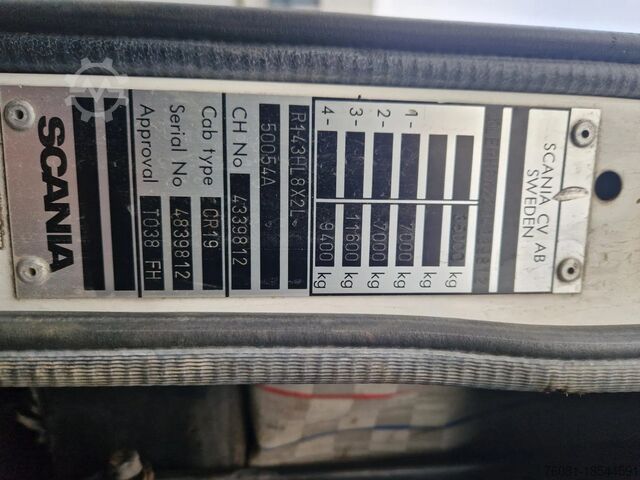 Autószállító Scania R143-500 V8 8x2