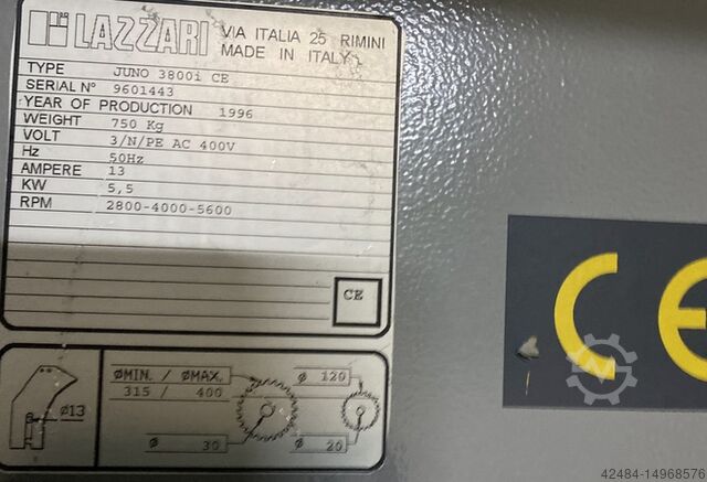 Maatzaag Lazari JUNO 3800i CE