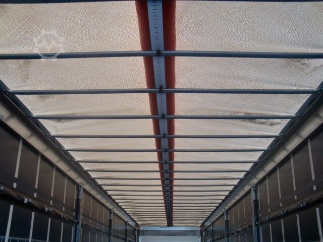 Pótkocsi platóval és ponyvával Schmitz Cargobull SCS 24/L - 15.00 Lenkachse Powercurtain