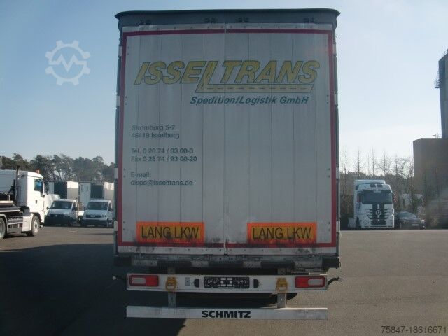 Přívěs s plošinou a plachtou Schmitz Cargobull SCS 24 lang 15.00 Lenkachse Powercurtain