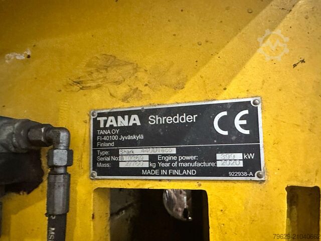 φορητή εγκατάσταση τεμαχισμού Tana Shark 440 DT Eco