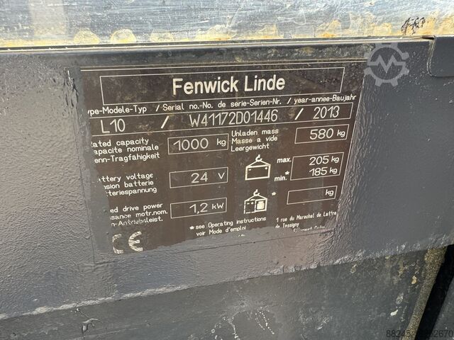 VS-22331 elektromos kompakt targoncá Linde. L10B 1.462 mm LINDE L10B