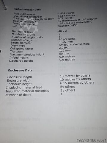 Congelador em espiral Spooner Spiral Freezer