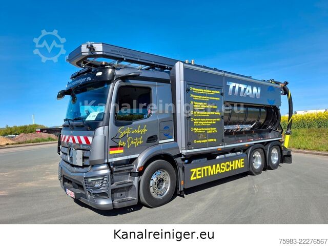 Vacuum tank truck MERCEDES-BENZ Actros 2546 L 6x2 BL Krüger Sauger SSP12-2 GAK