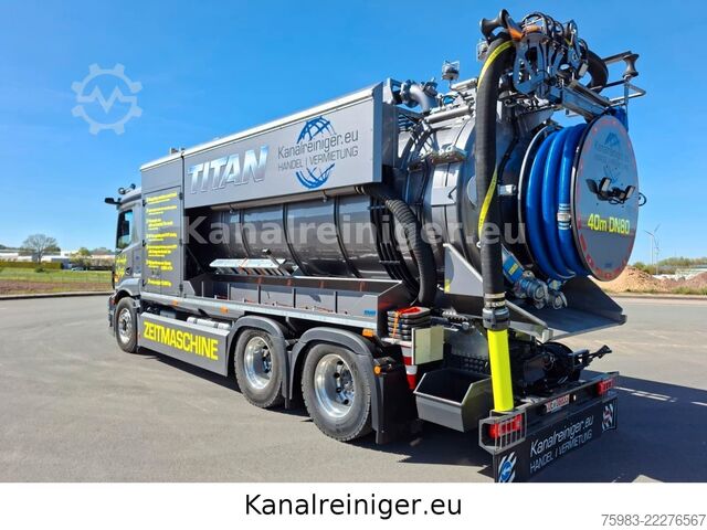Vacuum tank truck MERCEDES-BENZ Actros 2546 L 6x2 BL Krüger Sauger SSP12-2 GAK