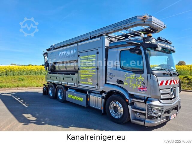 Vacuum tank truck MERCEDES-BENZ Actros 2546 L 6x2 BL Krüger Sauger SSP12-2 GAK