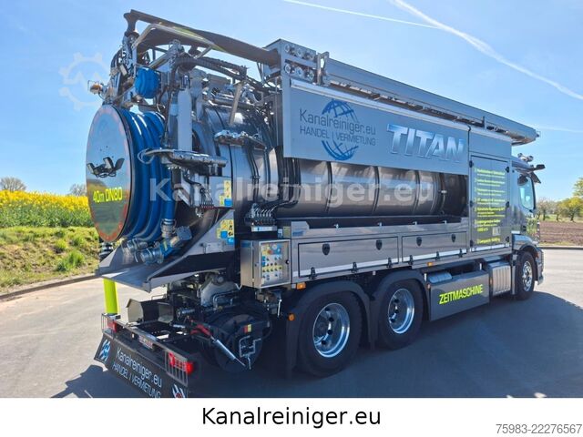 Vacuum tank truck MERCEDES-BENZ Actros 2546 L 6x2 BL Krüger Sauger SSP12-2 GAK