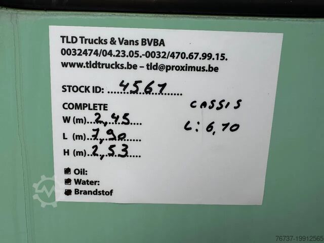 Chassis met cabine Iveco Eurocargo **75E14-BELGIAN TRUCK-FULL STEEL SUSP...