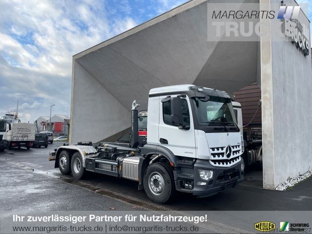 Haakarm vrachtwagen MERCEDES-BENZ Arocs 2646L 6x2 Retard+Meiller Abroller RS 21.70