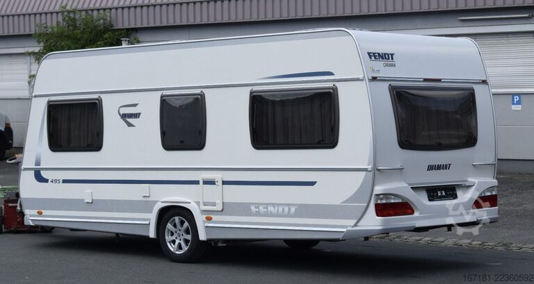 Caravan FENDT Diamant 495 TG mit Mover und Vorzelt