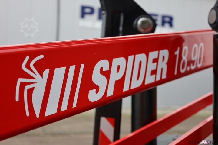 Scharnierende telescopische hoogwerker Platform Basket Spider 18.90 PRO CE Declaration, Valid inspection,