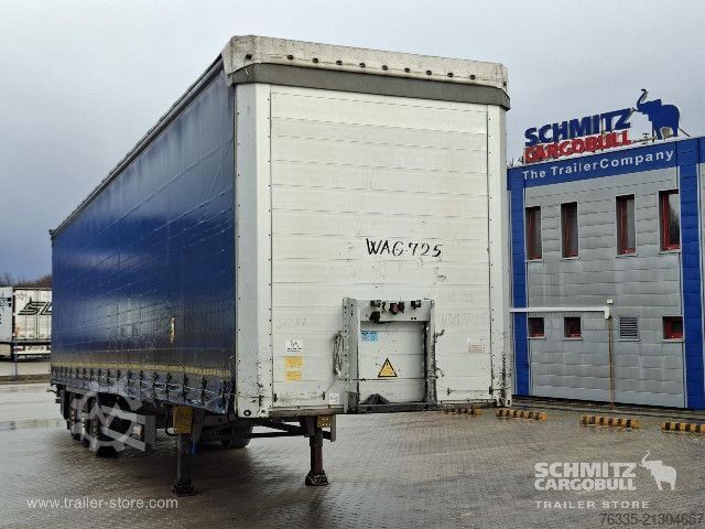 Open semitrailer with tarp Schmitz Cargobull Curtainsider Mega