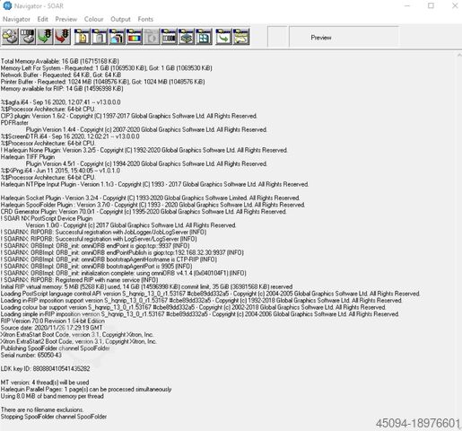 Oprogramowanie Global Graphics Xitron Navigator RIP V13